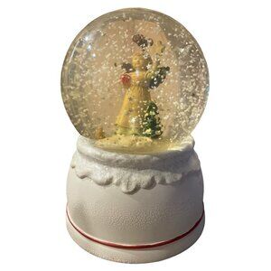 Vintage Sankyo Hallmark Snowglobe With Angel Plays Gloria In Excelsis Deo